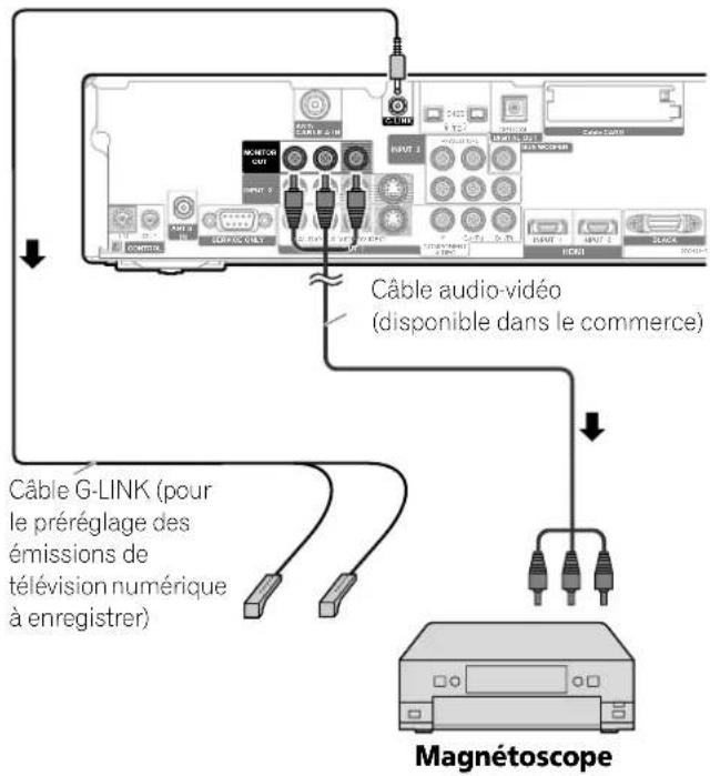 PIONEER PDP4360HD - Raccordement d'un apparéil d'enregistrement Récepteur Média (vue de dos) - 1
