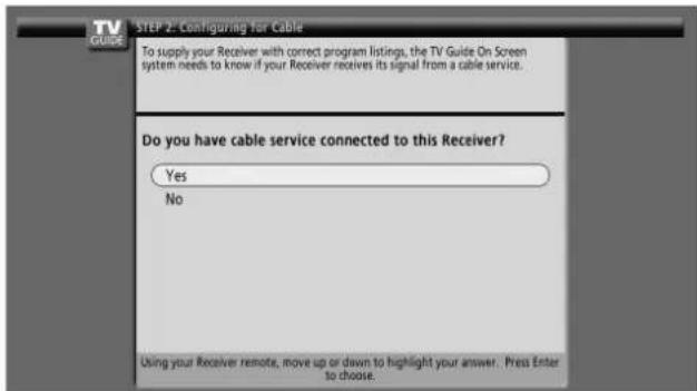 PIONEER PDP4360HD - Screen 3: Do you have Cable? - 1
