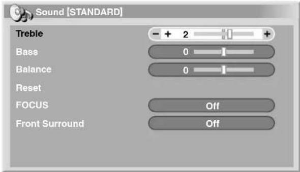 PIONEER PDP4360HD - Sound adjustments - 1
