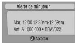 PIONEER PDP4360HD - Quand le moment d'un rappel programme est sur le point d'être atteint (l'accord automatique est en service) - 1