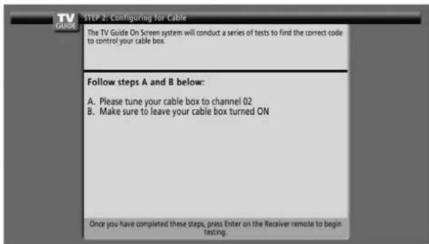 PIONEER PDP4360HD - Screen 9: Cable Box Preparation - 1