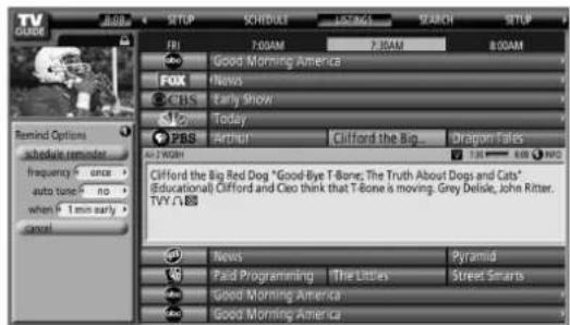 PIONEER PDP4360HD - Setting program reminders - 3
