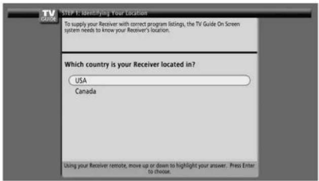 PIONEER PDP4360HD - Screen 1: Country - 1