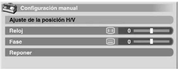 PIONEER PDP4360HD - Ajustes manuales de las posiciones deImagen y reloj (modo PC solamente) - 1