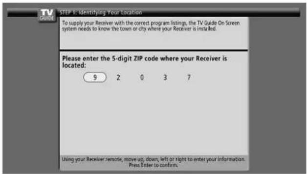 PIONEER PDP4360HD - Screen 2: Enter ZIP or Postal Code - 2