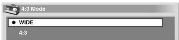 PIONEER PDP4360HD - Selecting a screen size for received 4:3 aspect ratio signals - 1