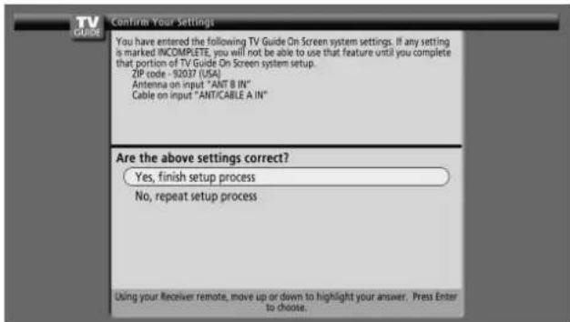 PIONEER PDP4360HD - Screen 13: Are the settings correct? - 1