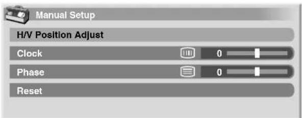 PIONEER PDP4360HD - Manual image position and clock adjustments (PC mode only) - 1