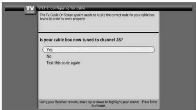 PIONEER PDP4360HD - Pantalla 11: Ú está la caja de cable sintonizada al canal 28? - 1