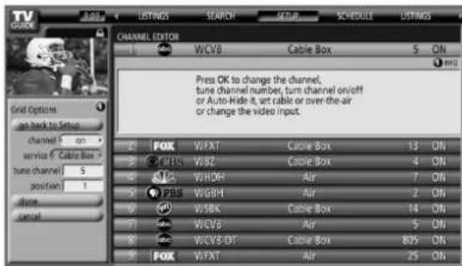 PIONEER PDP4360HD - Cambio de las configuraciones de visualización de canales - 3