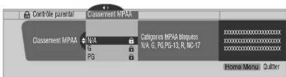 PIONEER PDP4360HD - Utilisation du classement volontaire des films (MPAA) - 1