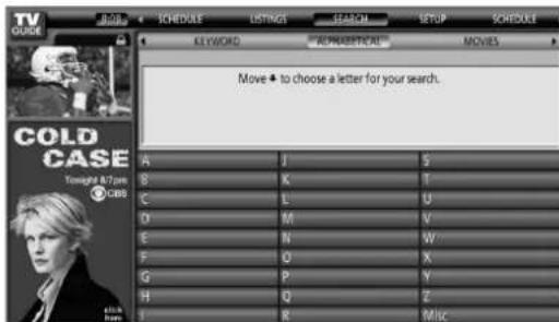 PIONEER PDP4360HD - Alphabetical search - 2