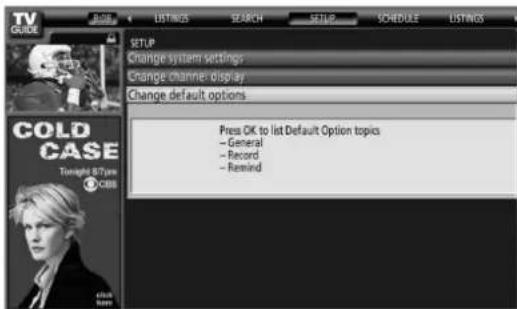 PIONEER PDP4360HD - Changement des options par défaut - 1