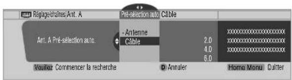 PIONEER PDP4360HD - Utilisation de la pré-sélection automatique de canal - 1
