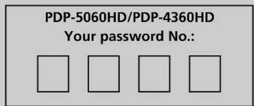 PIONEER PDP4360HD - NOTE - 1