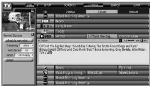 PIONEER PDP4360HD - Setting program reminders - 4