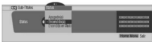 PIONEER PDP4360HD - Activación de la subtitulación - 1