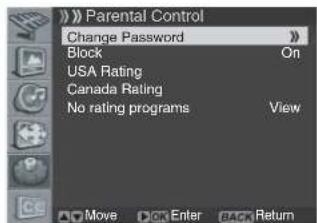 PIONEER PDP42A3HD - Setting the voluntary movie rating system (MPAA) - 3