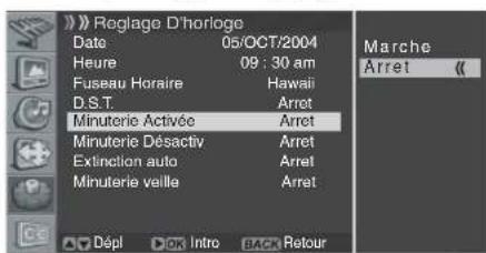 PIONEER PDP42A3HD - Réglage de l'heure de mise sous tension de l'écran à plasma - 1