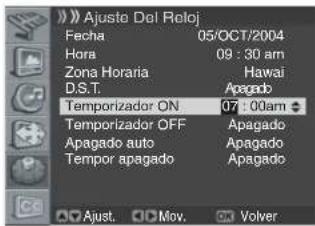 PIONEER PDP42A3HD - Ajuste de la hora de encendido de la pantalla de plasma - 2