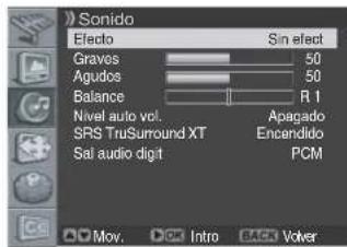 PIONEER PDP42A3HD - Selección del efecto de sonido - 1