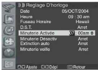 PIONEER PDP42A3HD - Réglage de l'heure de mise sous tension de l'écran à plasma - 2