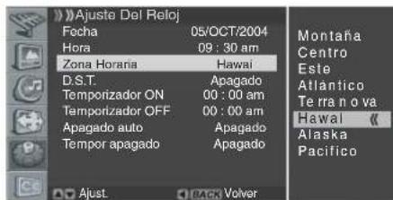 PIONEER PDP42A3HD - Configuración de la Fecha y horaactual - 4