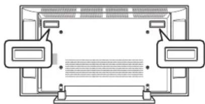 PIONEER PDP42A3HD - Poignées placées à l'arrière de l'écran à plasma - 1