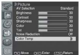 PIONEER PDP42A3HD - Setting the Color Temperature - 1