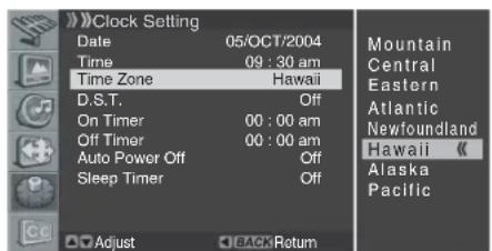 PIONEER PDP42A3HD - Setting the Current Date and Time - 4