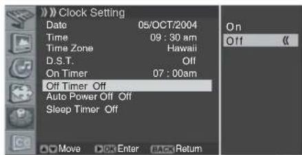 PIONEER PDP42A3HD - Setting the Plasma Display Off Time - 1