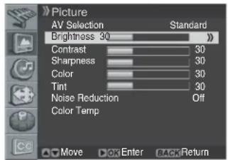 PIONEER PDP42A3HD - Customizing the Picture Settings - 1