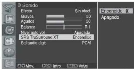 PIONEER PDP42A3HD - Configuración del sonido surround - 1