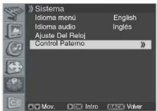 PIONEER PDP42A3HD - Activación de la restricción paterna - 1