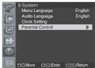 PIONEER PDP42A3HD - Setting the voluntary movie rating system (MPAA) - 1