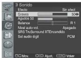 PIONEER PDP42A3HD - Personalización de la configuración de sonido - 1