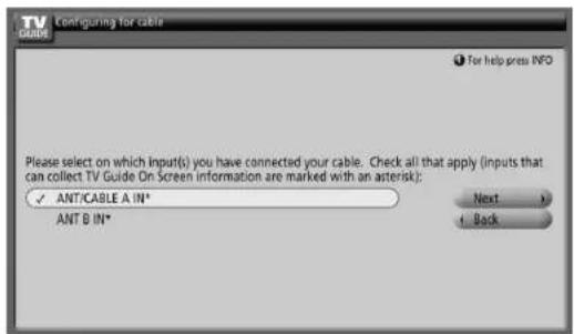 PIONEER PDP5080HD - Screen 4: Which input terminal is the system plugged into? - 1