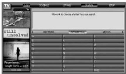 PIONEER PDP5080HD - Recherche alphabétique - 1