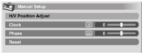 PIONEER PDP5080HD - Manual image position and clock adjustments (PC source only) - 1