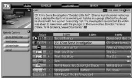 PIONEER PDP5080HD - Press MENU to display the Episode Options menu. - 1
