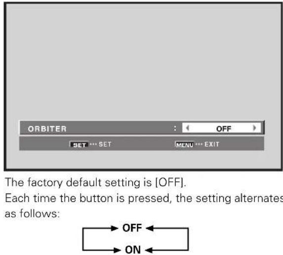 PIONEER PRO1010HD - Press the / buttons to activate the setting. - 1