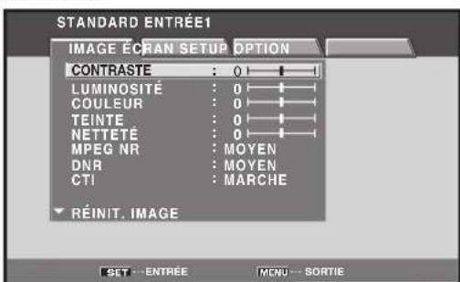 PIONEER PRO1010HD - Appuyez sur la touche MENU pour afficher la page de menu. - 1