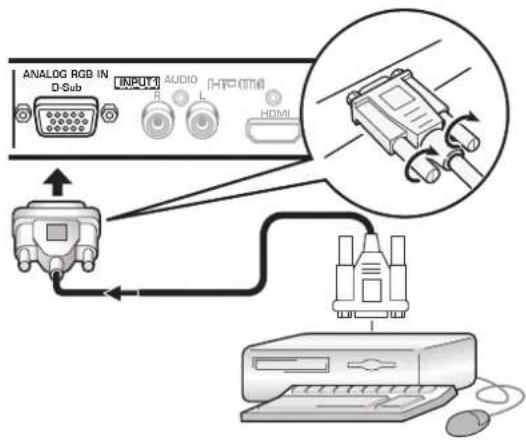 PIONEER PRO1010HD - Connection of composite SYNC analog RGB source - 1
