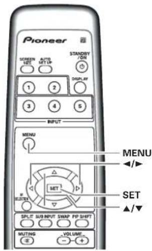 PIONEER PRO1010HD - Posicion de la mascara lateral (CONTROL MASCARA) - 2