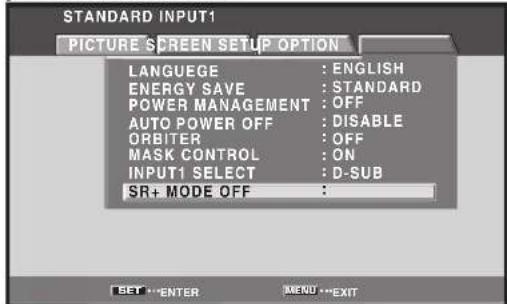 PIONEER PRO1010HD - Press the MENU button to display the menu screen. - 3