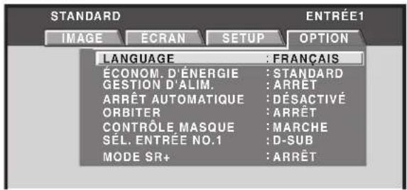 PIONEER PRO1010HD - Position du cache létal (CONTRÔLÉ MASQUE) - 4