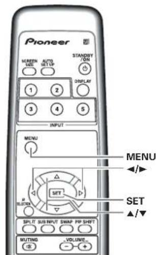 PIONEER PRO1010HD - Setting the Orbiter (ORBITER) - 2