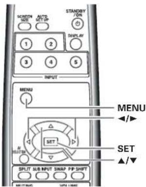 PIONEER PRO1010HD - Ajuste de SELECC. ENTRADA 1 - 2