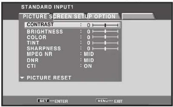PIONEER PRO1010HD - Regarding menu displays - 1