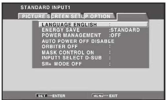 PIONEER PRO1010HD - Energy Saving Settings (ENERGY SAVE) - 4